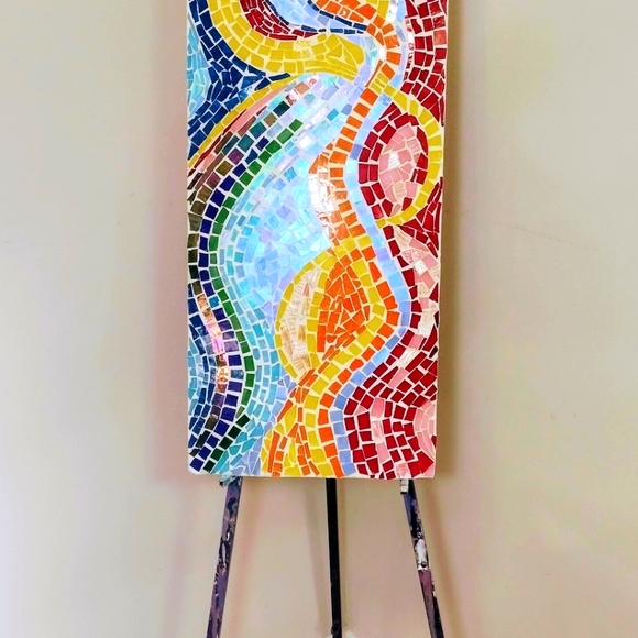 Mosaic glass wall art - Picture 2 of 3